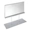 Azar Displays Acrylic Block Counter Sign Holder on Chrome Stand 17"W x 19" H 104566 - alternate 1
